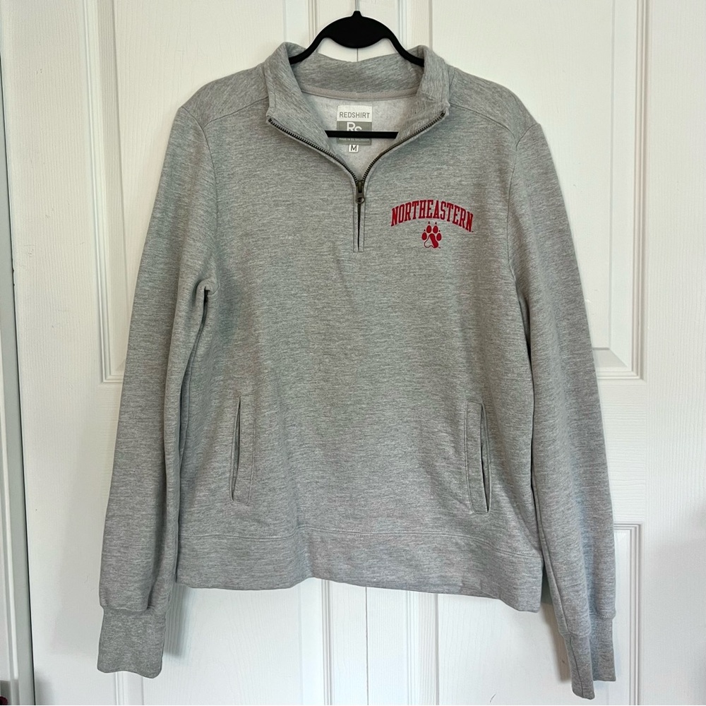 Northeastern quarter zip sweatshirt